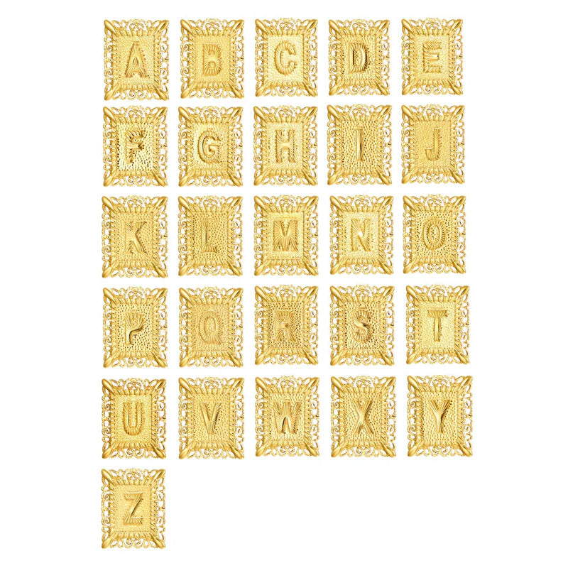 Conjunto de Colares de Cruz com Iniciais | Ouro