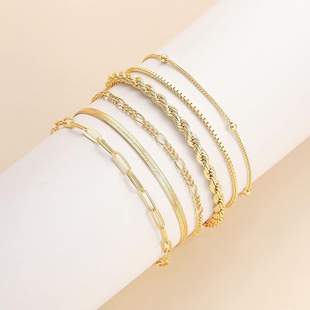 Isabella Vernetta Conjunto de Pulseiras | Ouro Branco
