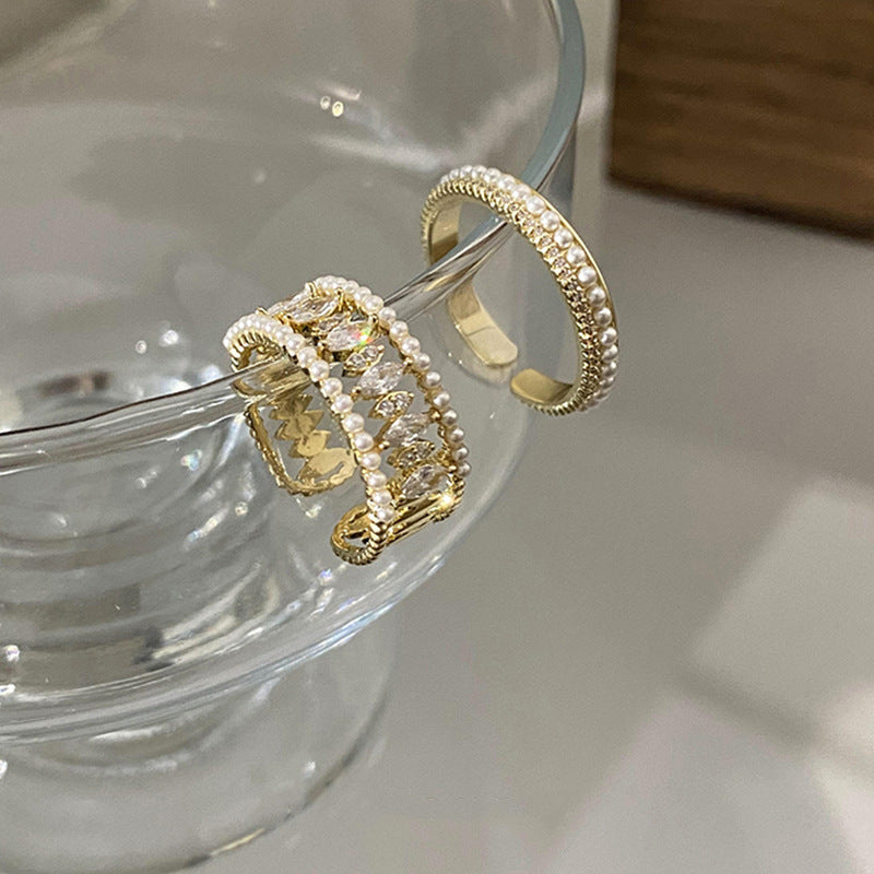 Conjunto de Anéis Elodie Vance | Dourado