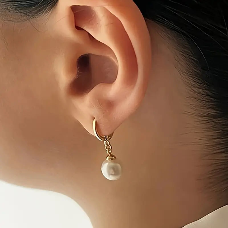 Conjunto de Joias de Pérolas Grace Douradas | Ouro